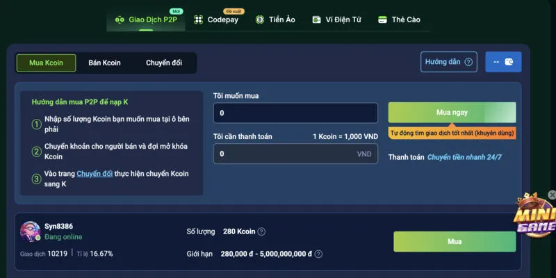 Hướng dẫn cách nạp tiền FO88 trên điện thoại